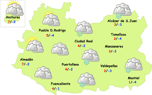 ¿Nevará en las próximas horas en la provincia de Ciudad Real?