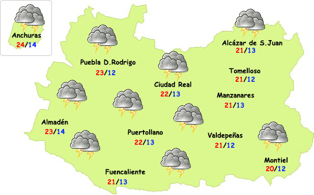 Junio empezará con tormentas en Ciudad Real