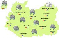 Marzo empieza con un breve episodio de lluvias