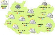 El tiempo en Ciudad Real: lunes de calor y nubes de evolución