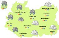 El tiempo en Ciudad Real: miércoles de lluvia en el oeste de la provincia