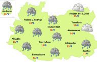 El tiempo en Ciudad Real: martes y miércoles de lluvias y máximas en descenso