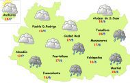 Miércoles Santo: posibilidad de lluvias débiles por la tarde en el este de la provincia