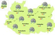 Viernes de precipitaciones abundantes y persistentes en la provincia de Ciudad Real