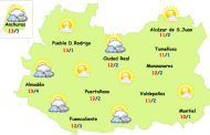 El tiempo en Ciudad Real: viernes con lluvia y fin de semana seco y más frío