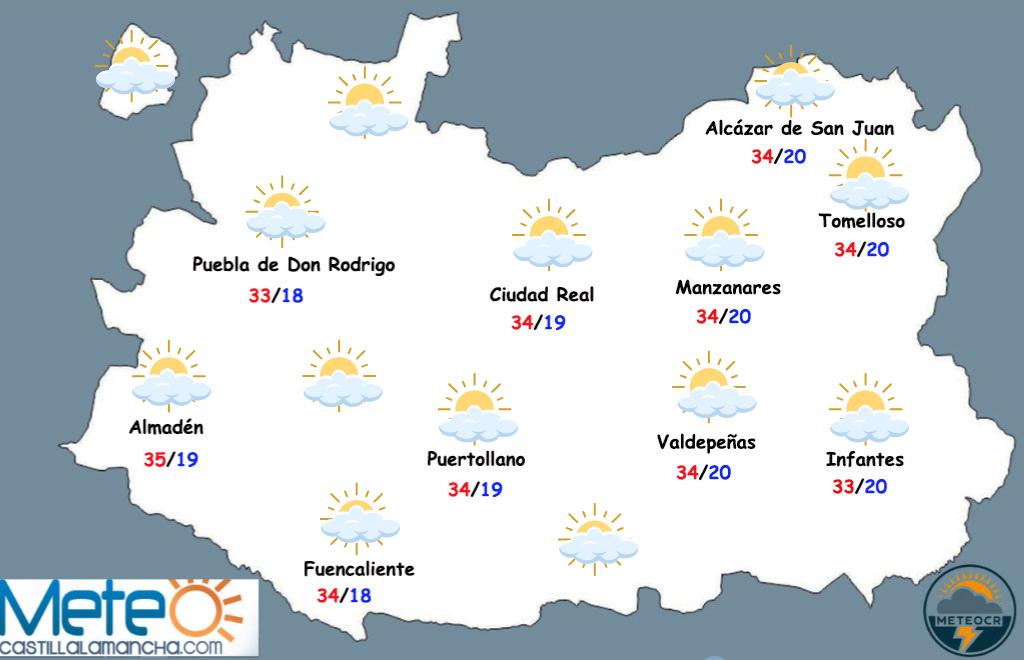 El tiempo en Ciudad Real: seguirá el tiempo estable, pero bajarán las temperaturas